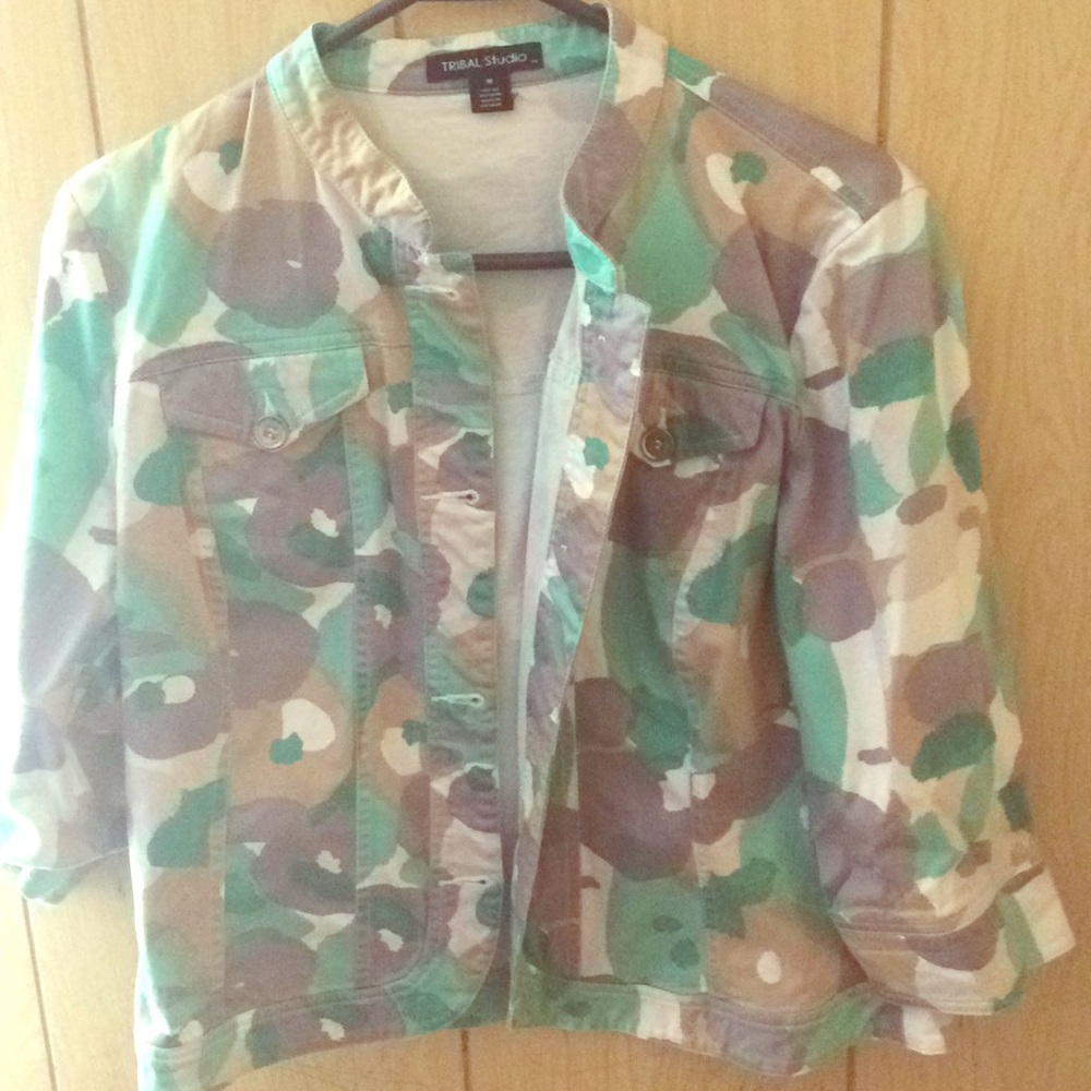 Green camouflage jacket